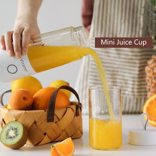 Portable Blender Juicer Electric USB Rechargeable Mixer Smoothie Slushy Cup Juice Blender Bottle USB Charging Kitchen Gadgets