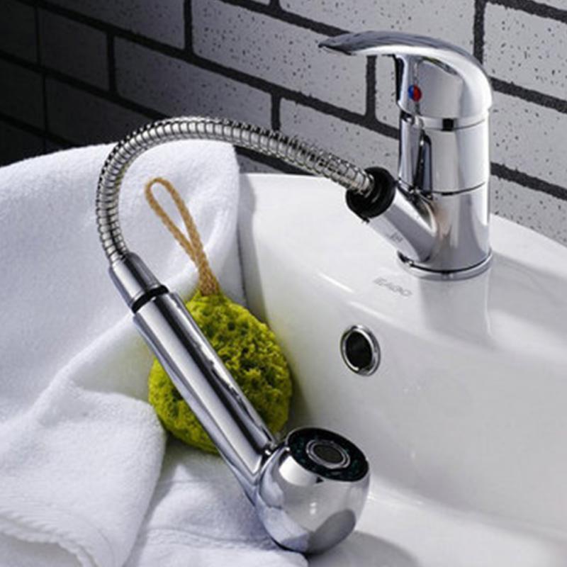 Chrome Kitchen Tap Spare Faucet Pull Out Spray Shower Head - My Store