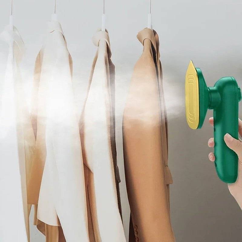 Handheld Folding Hanging Ironing Machine 1500W Household Portable Steam Iron Wet and Dry Dual-use Ironing Machine,15S Heat Up (Blue)