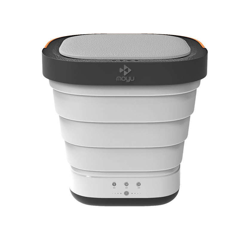 Portable Washing Machine, Mini Foldable Bucket Washer and Spin Dryer for Camping, RV, Travel, Small Spaces, Lightweight and Easy to Carry (Blue)